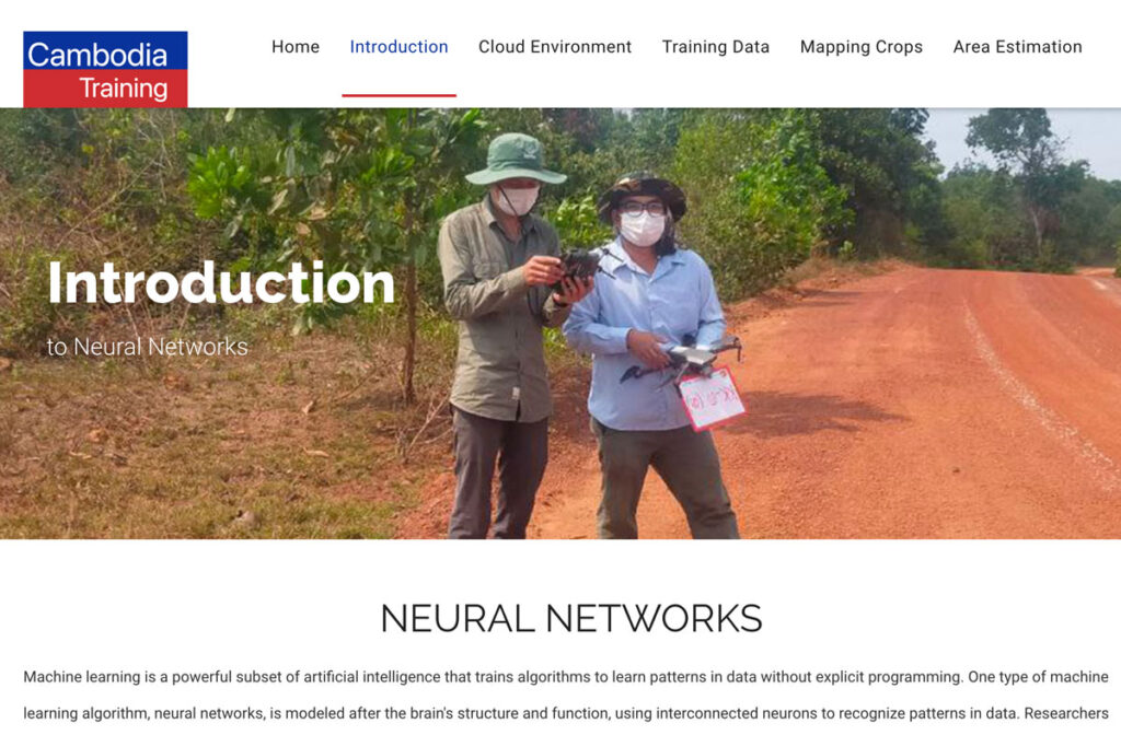 tools that can be used to map crops in Cambodia